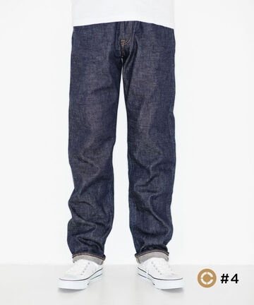 J404 CIRCLE  12.5oz African cotton vintage Selvedge classic straight(One washed),, small image number 0