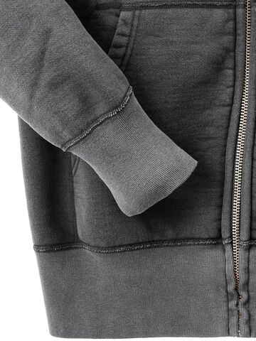 BARNS BR-3010 VINTAGE ZIP PARKA COZUN SWEAT MADE BY UNION SPECIAL-BLACK-M,BLACK, small image number 3