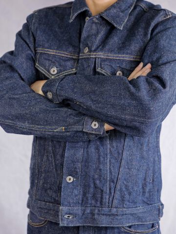 ONI-02527P-ZR 20oz Secret Denim 3rd Type Jacket with handwarmers,, small image number 4