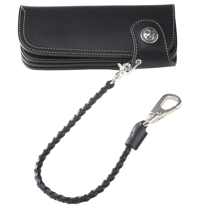 PAILOT RIVER PR-CW02-RG (REDMOON) Long Wallet PR-CW02-RG (Oil Leather Black
 Oil Leather Red Brown
 Oil Leather Dark Brown
 Saddle Leather Natural),OIL LEATHER BLACK, medium image number 4