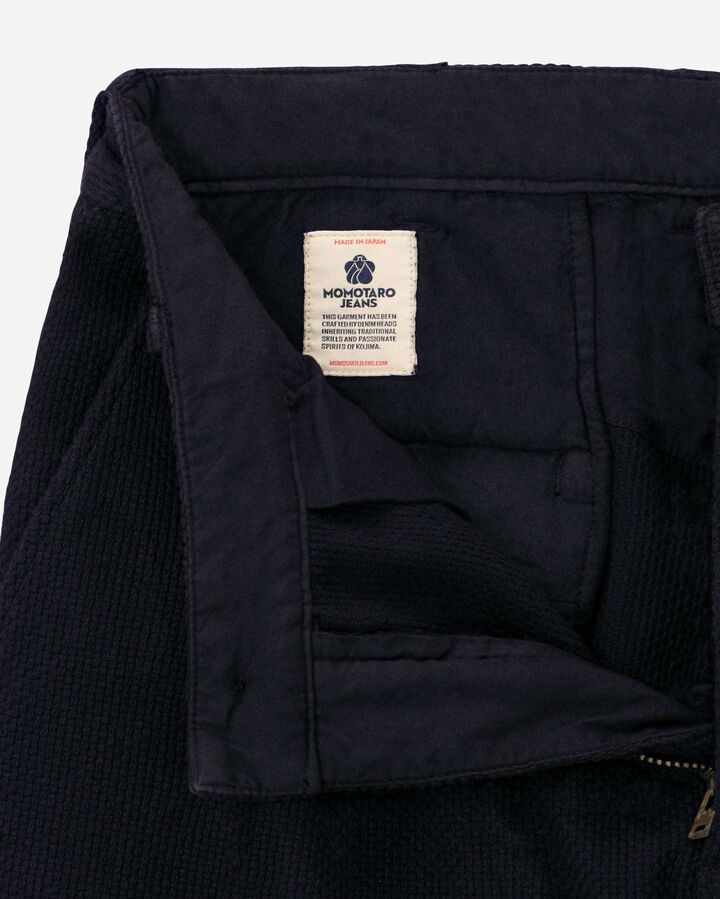 MMPT6008 SASHIKO PANTS OVERDYE (INDIGO, BLACK),INDIGO, medium image number 6