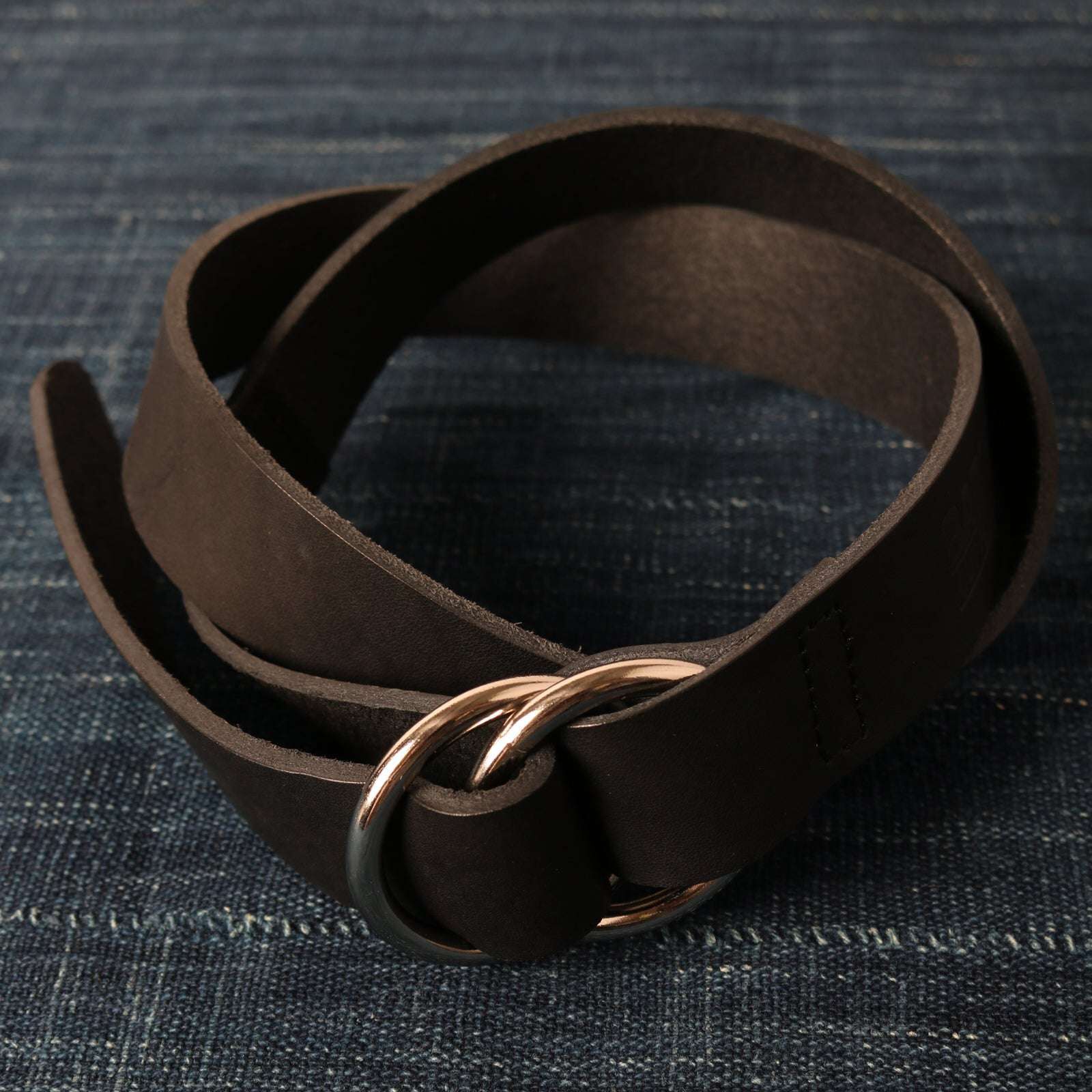 DENIMIO | LE-4350 Himeji Leather Double Ring Belt