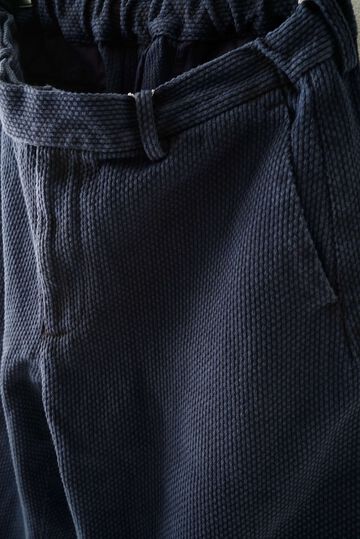 244PT06 Sashiko / Side Seamless Slacks (SUMI+INDIGO),SUMI + INDIGO, small image number 6