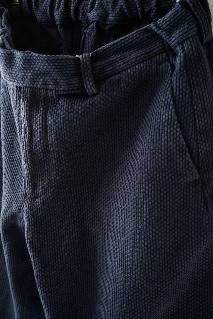 244PT06 Sashiko / Side Seamless Slacks (SUMI+INDIGO),SUMI + INDIGO, medium image number 6