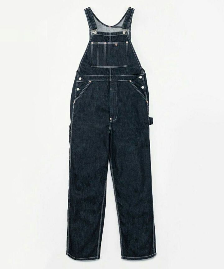 MZPT5001 12OZ "GOING TO BATTLE LABEL" DENIM OVERALLS,, medium