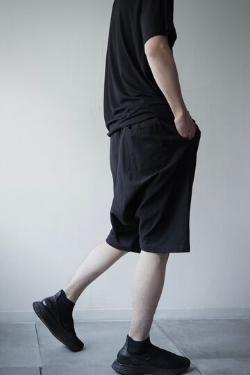 【CAPERTICA】CAP706PT33-BD Barathea Cloth / Sarrouel Shorts,BLACK, small image number 5