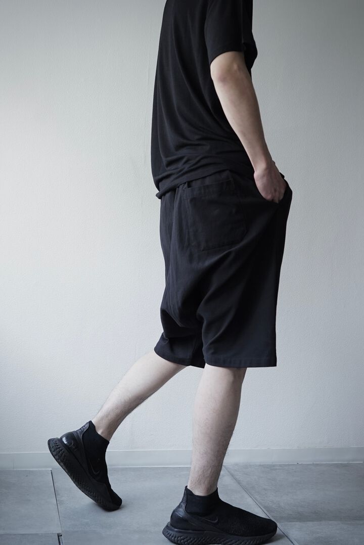 【CAPERTICA】CAP706PT33-BD Barathea Cloth / Sarrouel Shorts,BLACK, medium image number 5