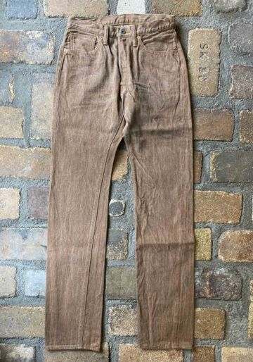 GZ-1917S3 13oz Nippon Cotton Organic Cotton Slim Straight Jeans (INDIGO, KAKI)-INDIGO-33,INDIGO, small image number 16