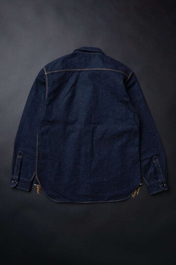 MS005E (001) 10oz SELVADGE DENIM WORK SHIRTS,, small image number 12