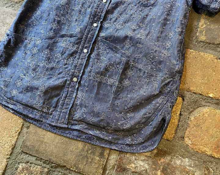 GZ-HMPKS-0205 heme pocket S / S shirt Paisley,, medium image number 6