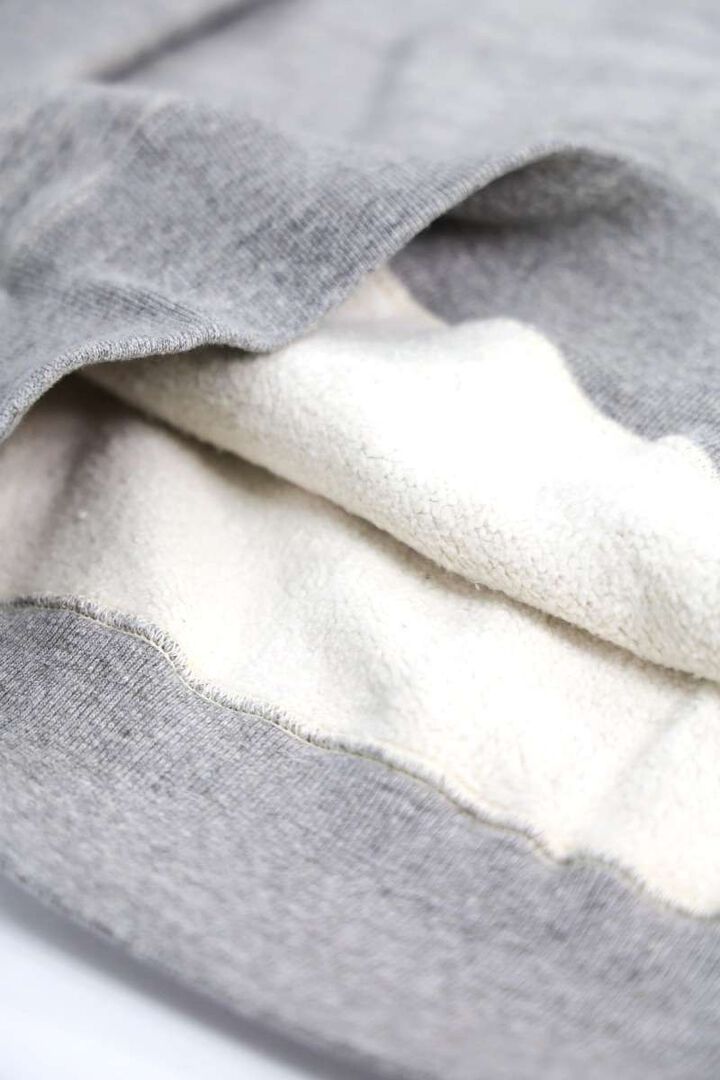 03-0015 LOOP WHEEL CREW NECK SWEAT SHIRT 64HEATHER GRAY,, medium image number 2