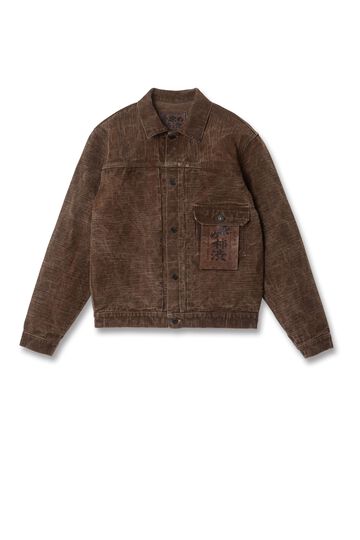 【Pre-Order】D4667 15oz GL3 Hand-Dyed Kakishibu-zome Denim Jacket,, small image number 1