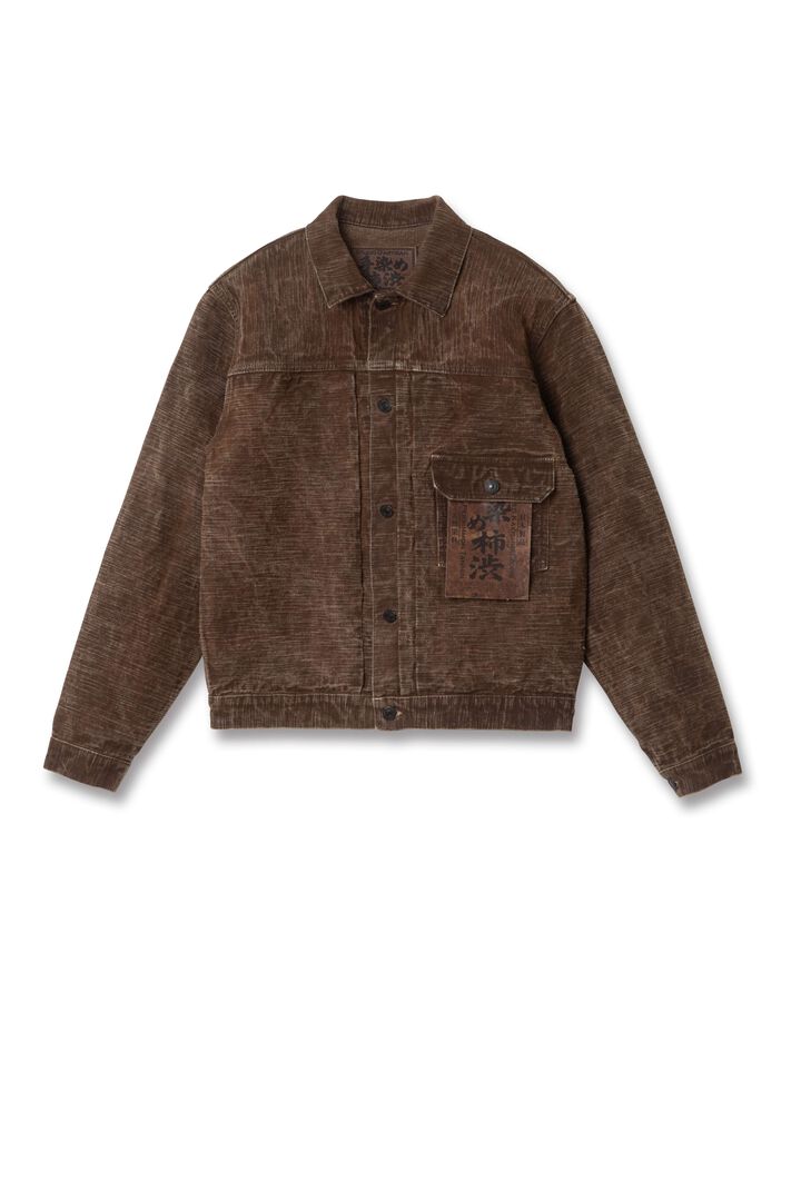 【Pre-Order】D4667 15oz GL3 Hand-Dyed Kakishibu-zome Denim Jacket,, medium image number 1