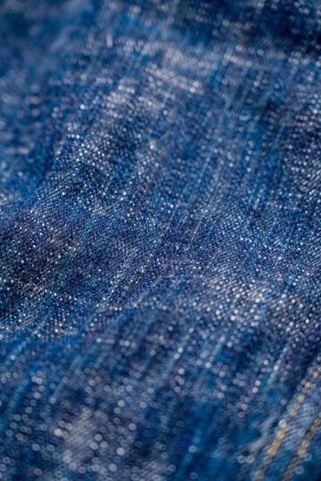 GZ-SKGJ1ST-GRN 15oz Skein (Kase) Dyed JEAN JACKET -WWII 1ST- (GREEN INDIGO),, small image number 7