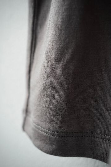 【CAPERTICA】CAP711CS26 Super140s Washable Wool Jersey / S140 Wool Tee,CHESTNUT, small image number 6