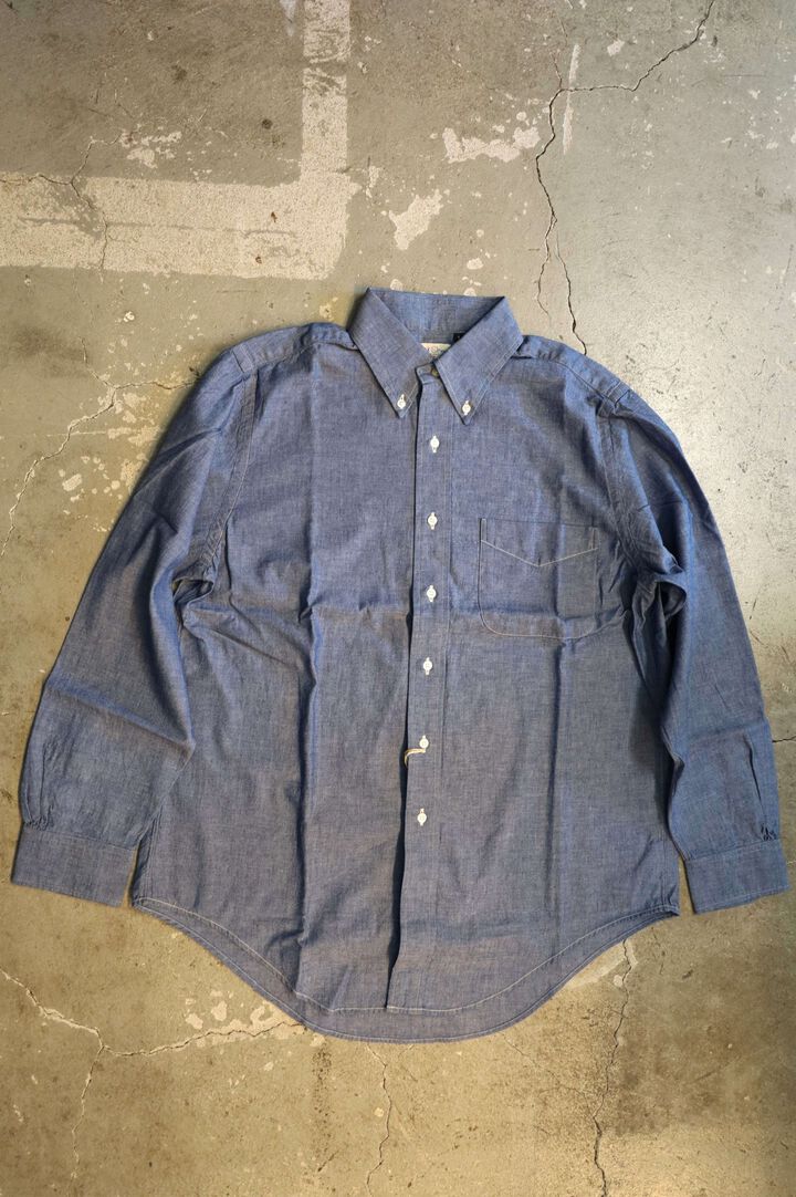 01-8112 Standard Button Down Shirt Chambray,, medium