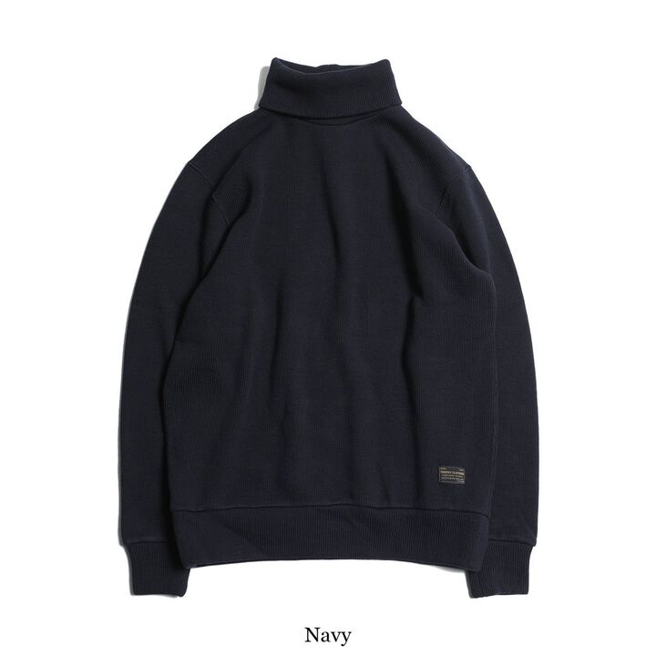 TR24AW-203 Naval High Neck Long Sleeve Shirt,BLACK, medium image number 1