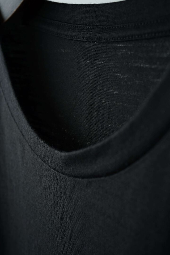 【CAPERTICA】CAP708CS02 Super140s Washable Wool Jersey / S140 Wool Tee,MIDNIGHT, medium image number 15