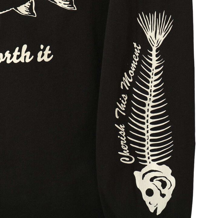 BR-26125 16/- Slaps L/S Print T-Shirt 【NORTHERN CAL】,GREY, medium image number 12