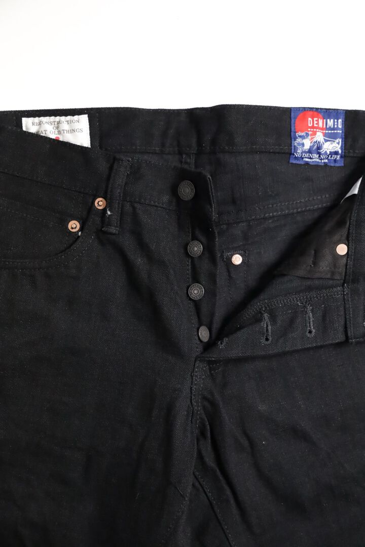 DM-009 Studio D'Artisan x Denimio Collab Black Denim Relax Tapered-One Wash-30,, medium image number 8