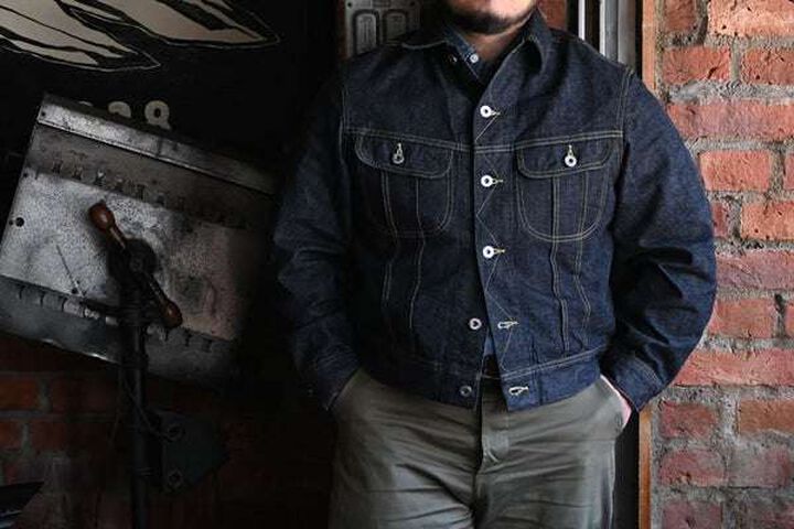 Lot.2405 13oz Riders Jacket Left Hand Denim,, medium