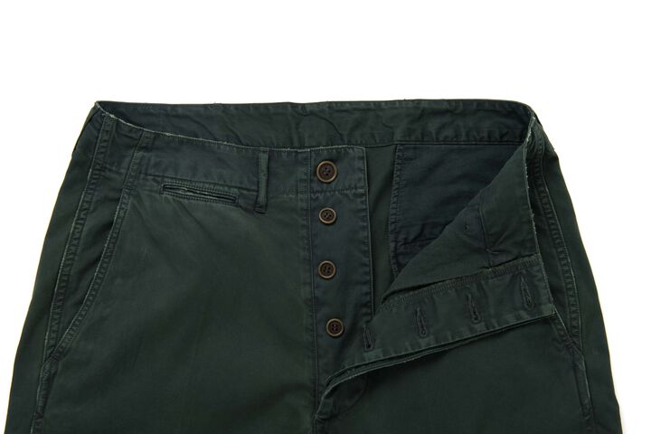 【Pre-Order】1923 Indigo Veiled Chino Trousers,INDIGO x GREEN, medium image number 2