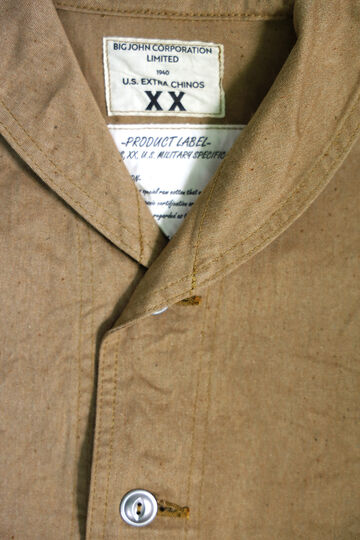 XX603S XX EXTRA CHINOS JACKET BROWN ORGANIC COTTON 100%,41 KHAKI, small image number 2