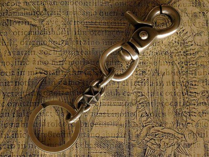 15AD-800 Star Studs Key Chain SV,, medium