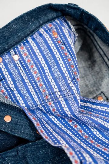 GZ-NPST-AI 13oz Natural Dyed Nep Straight Jeans Indigo,, small image number 4