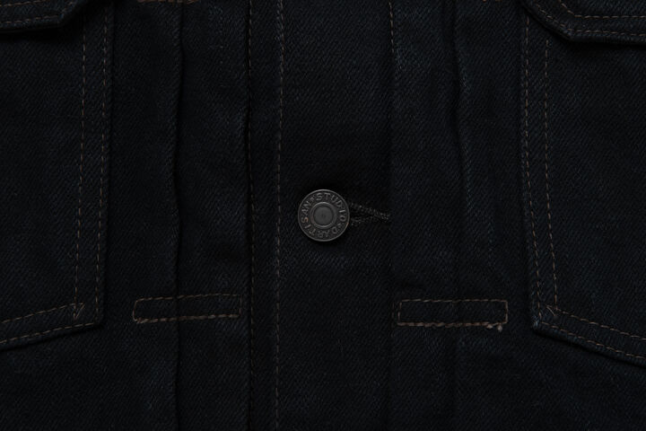 SP-121 18oz 45th AMAMI DOROZOME x INDIGO Denim Jacket,DARK BROWN, medium image number 3