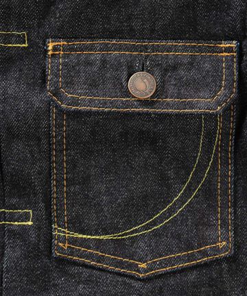 MJ2103 14.7oz double pocket jacket-One Washed-36,, small image number 5