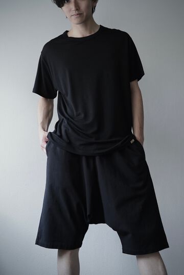 【CAPERTICA】CAP706PT33-BD Barathea Cloth / Sarrouel Shorts,BLACK, small image number 2