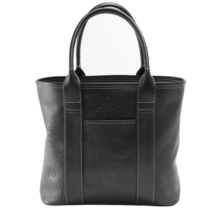 PAILOT RIVER PR-STT-ERM (REDMOON) Tote Bag PR-STT-ERM (Oil Leather Black, Oil Leather Dark Brown, Oil Leather Red Brown),OIL LEATHER DARK BROWN, medium image number 1