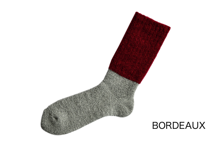 NK0704 Mohair Wool Pile Socks-NAVY-M,NAVY, medium image number 2