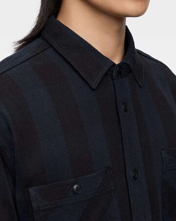 MMLS6002 BLOCK CHECK L/S SHIRT,NAVY, small image number 6