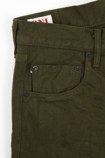 ONI-612-OLOL 12oz Olive warp and weft,  Selvedge Denim Relax Tapered-One Washed-29,, small image number 2
