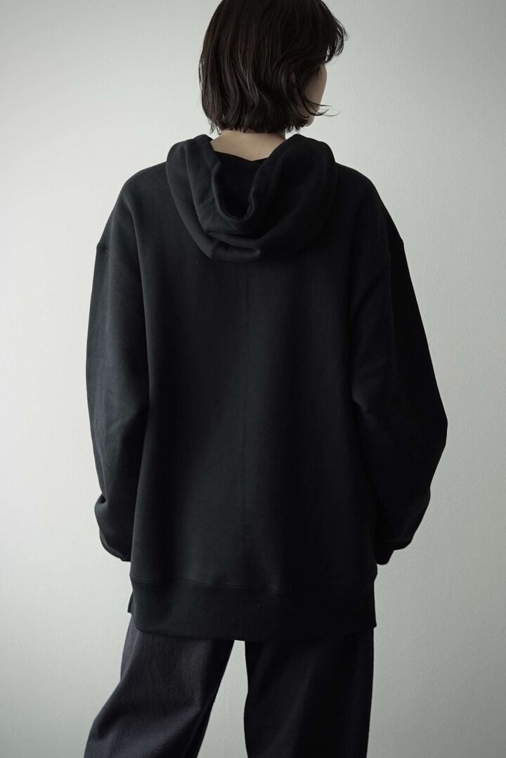 【CAPERTICA】CAP707CS38 Suvin Cotton Urake / Slit Hoodie,BLACK, medium image number 5