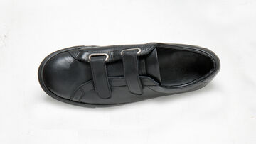 3753224 "LUKE" VELCRO LEATHER SNEAKER (BLACK) Size 41(26-27cm),, small image number 3