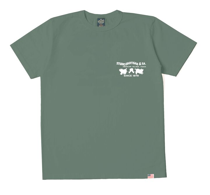 8235 US Cotton Standard Print T-shirts,WHITE, medium image number 3