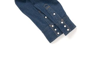 D5701 12.8oz Natural Indigo Denim Western Shirts -One Wash-46,, small image number 6