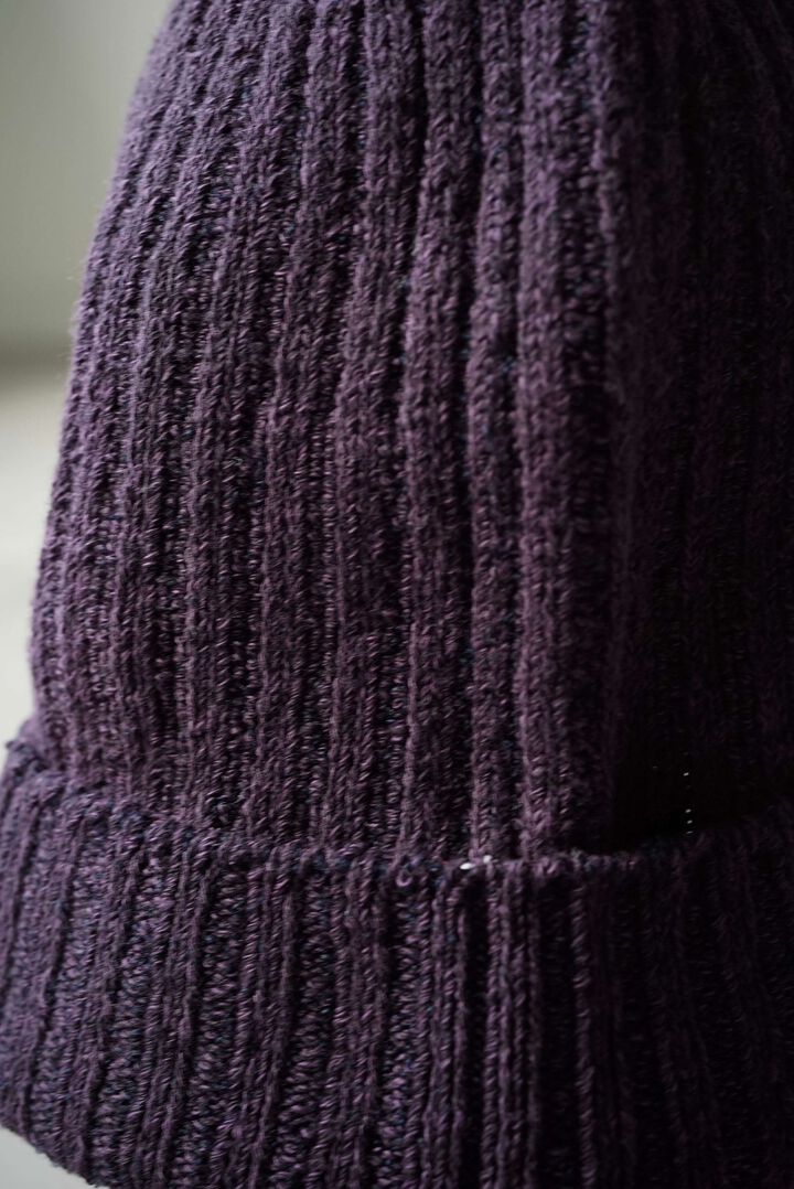 244AC16 Hand Spun Cotton / Knit Cap,CHARCOAL, medium image number 17