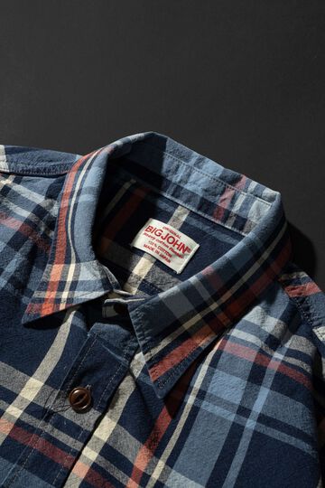 MS012G INIDIGO CHECK SHIRT,02, small image number 14
