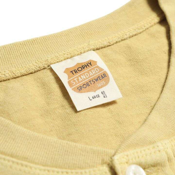 TE-14 OD Henley Long Sleeve Tee Shirt	-NATURAL-42,NATURAL, medium image number 4