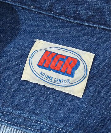 KGR-203 SELVEDGE DENIM WORK SHIRT Used Well,, small image number 2