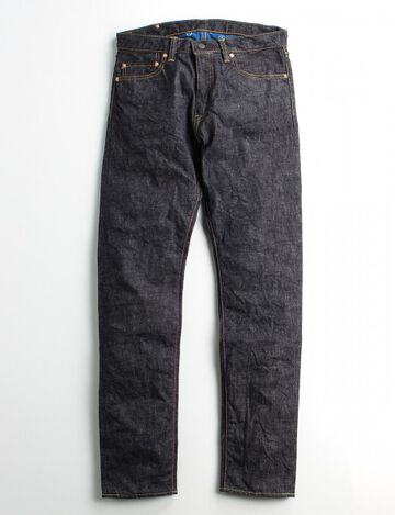 G015-MZ Deep Colored Indigo Narrow Tapered (Zipper Fly),, small image number 2