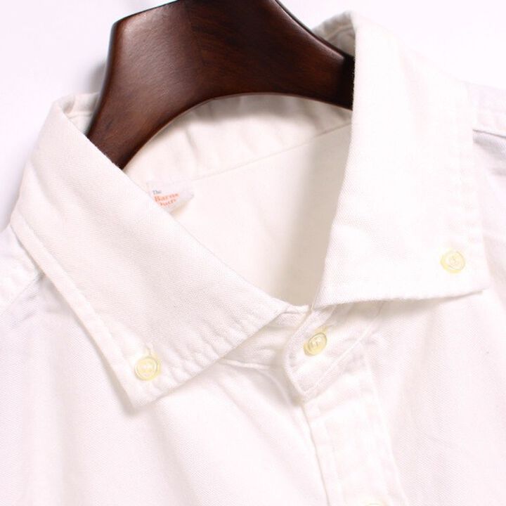 BARNS 1888 little collar long sleeve ox ford button down shirts (NAVY, WHITE, BLUE, ORANGE),, medium image number 15