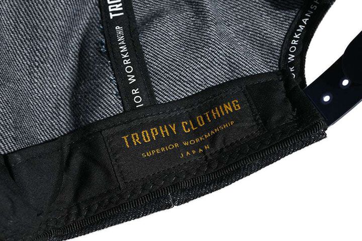 TR25SS-701 Earth Logo Denim Tracker Cap (Natural, Black, Indigo),NATURAL, medium image number 5