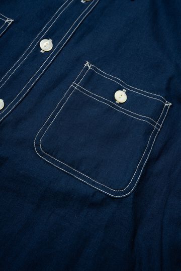 MS003R SELVEDGE CHAMBRAY SHIRT,INDIGO, small image number 13