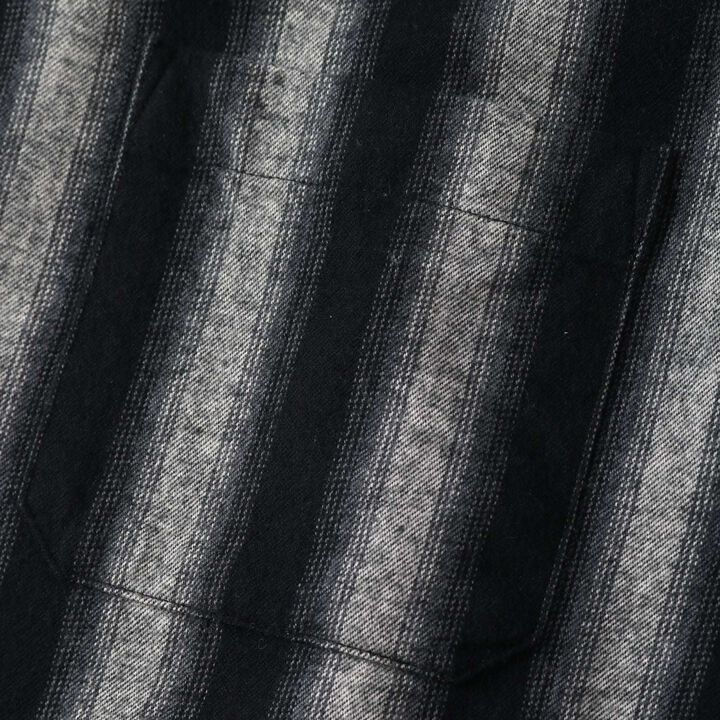 BR-25325 SHAGGY STRIPE SHIRTS,BLACK, medium image number 6