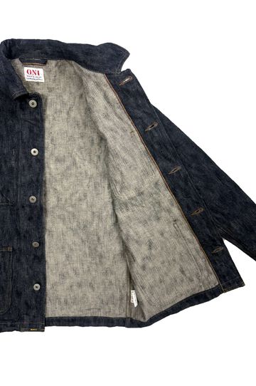 ONI03502-鬼KASE 16oz Natural Indigo ONIKASE Coverall,, small image number 5
